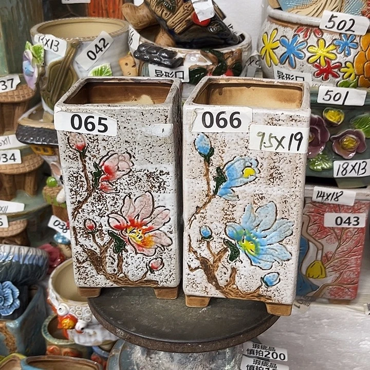 粗陶材质多肉花盆