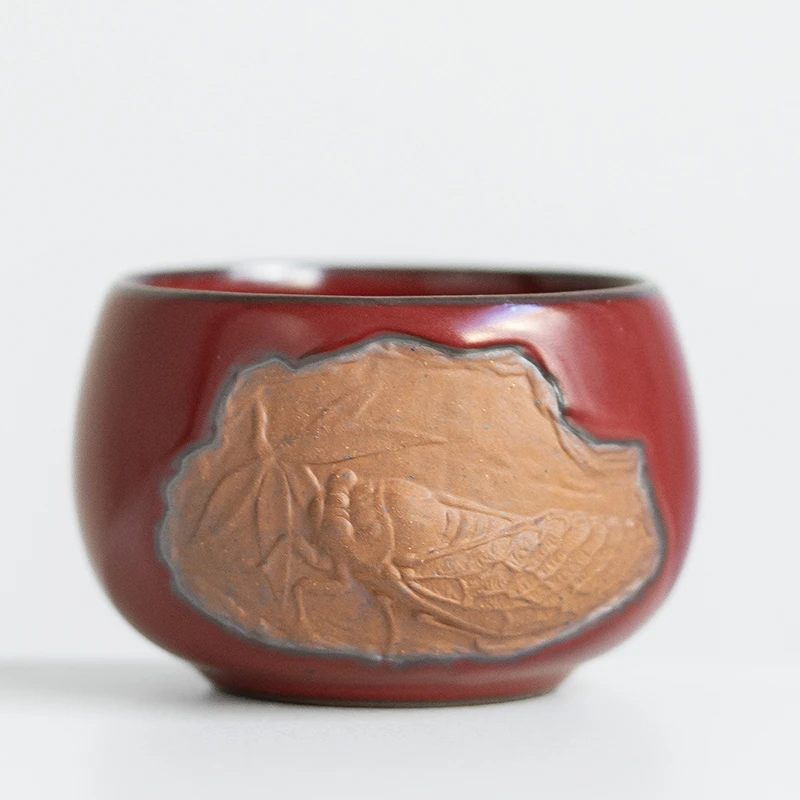 原矿老岩泥陶瓷一鸣惊人杯主人杯品茗杯功夫茶具主人杯茶杯72