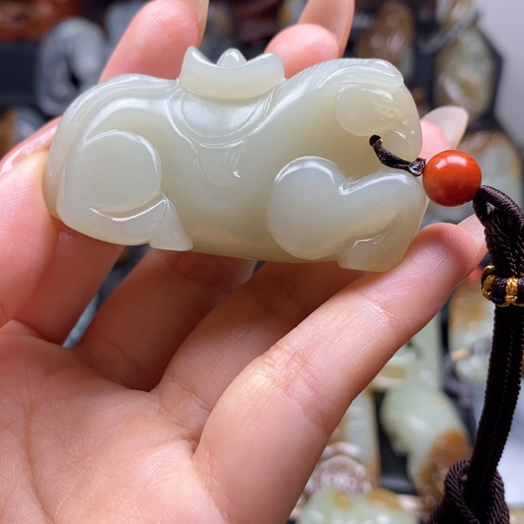 和田玉未镶嵌挂件