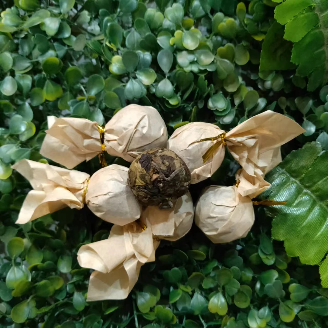 G雨腾小号-C木X人亲制50“DY天珠”白茶龙珠300g/袋