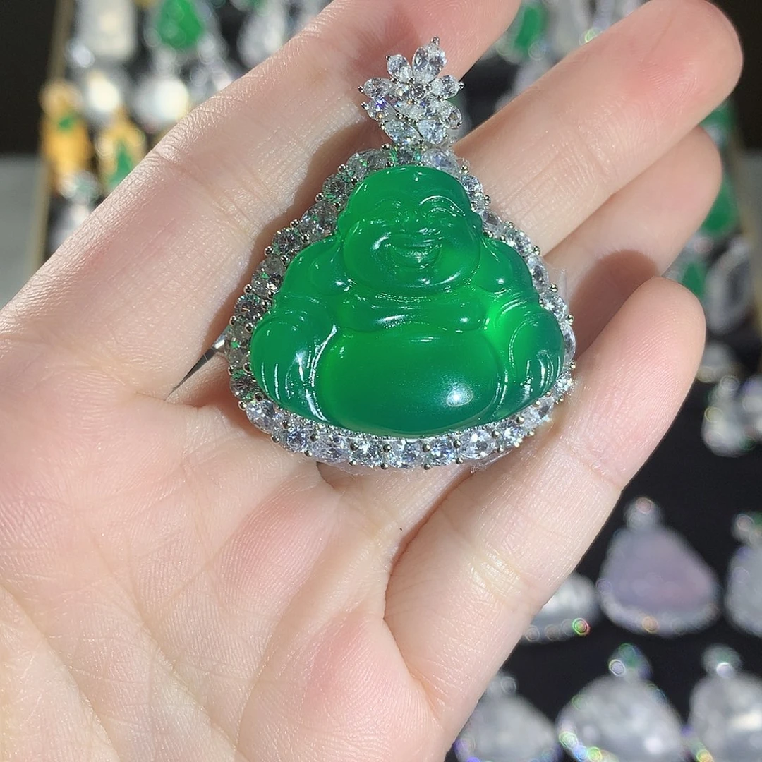 玛瑙/玉髓银S925镶嵌颈饰