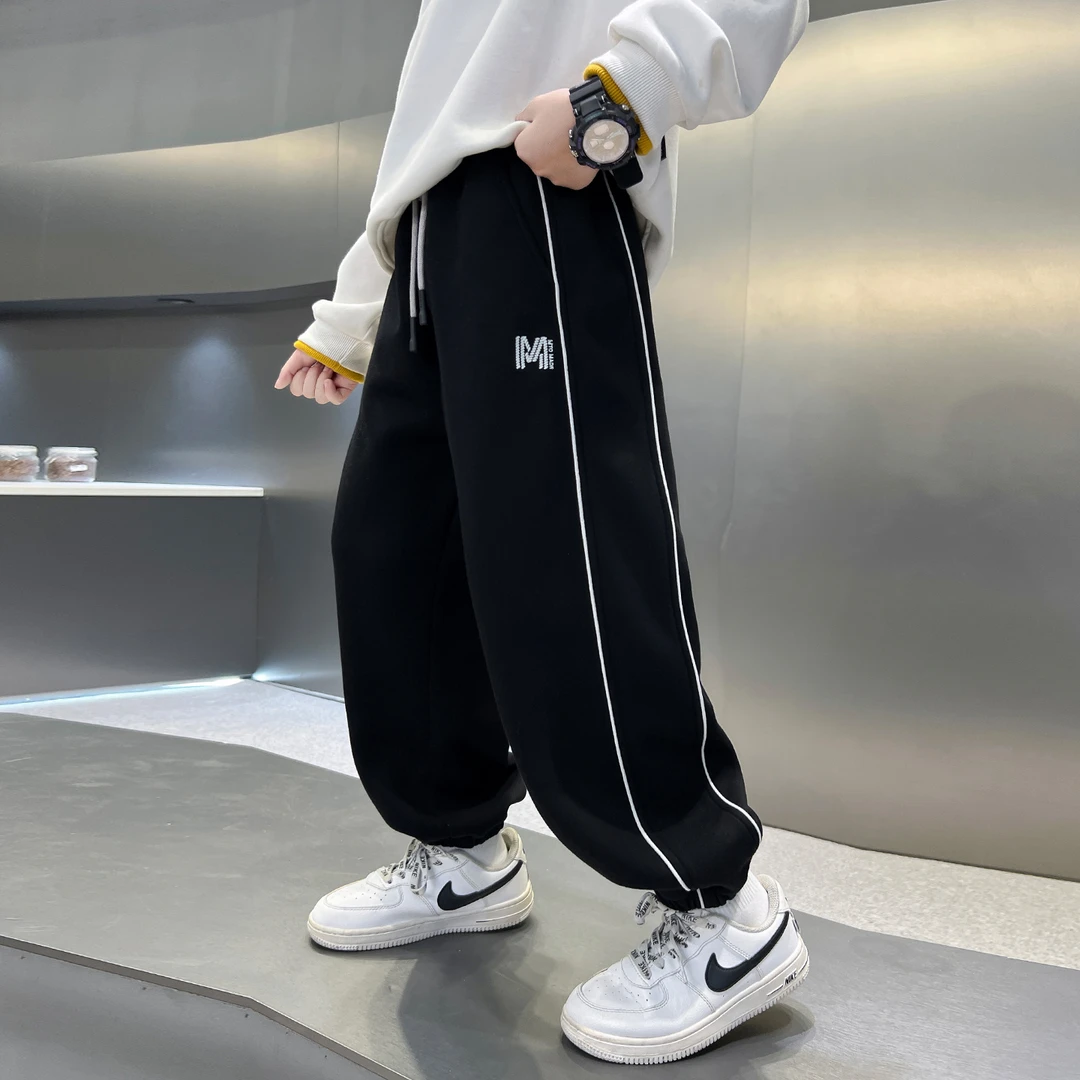 儿童装男童裤子春秋款2025新款卫裤秋季运动中大童男孩秋装长裤潮