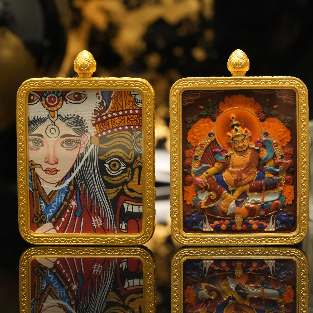 唐卡吊坠5-CYH249X2【多样性发一件】约46*56mm带链