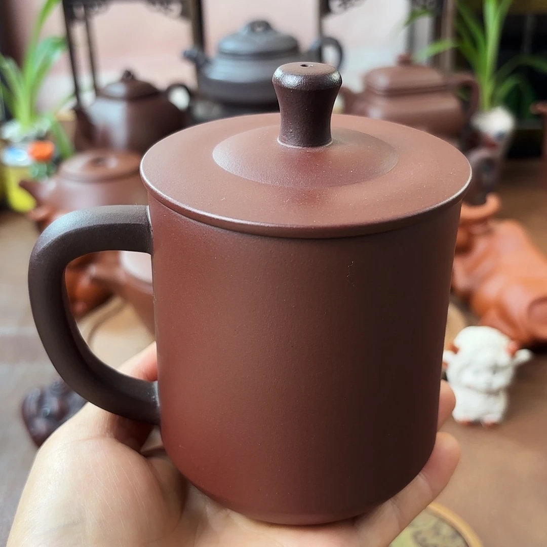 茶壶紫砂紫砂盖杯大容量