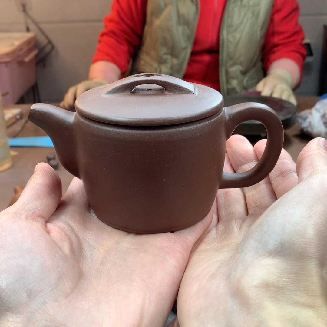 茶壶紫砂汉瓦 紫泥 190cc 周宜君