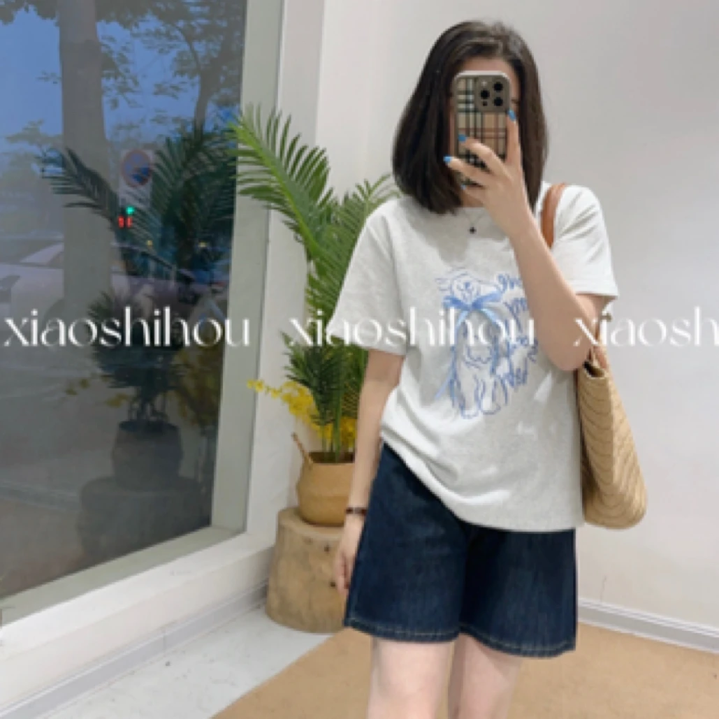 小时候女装店牛仔牛仔四分裤8212