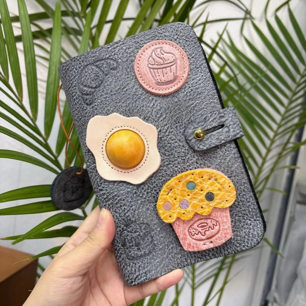 雾蜡头层牛皮A6 手帐本10101