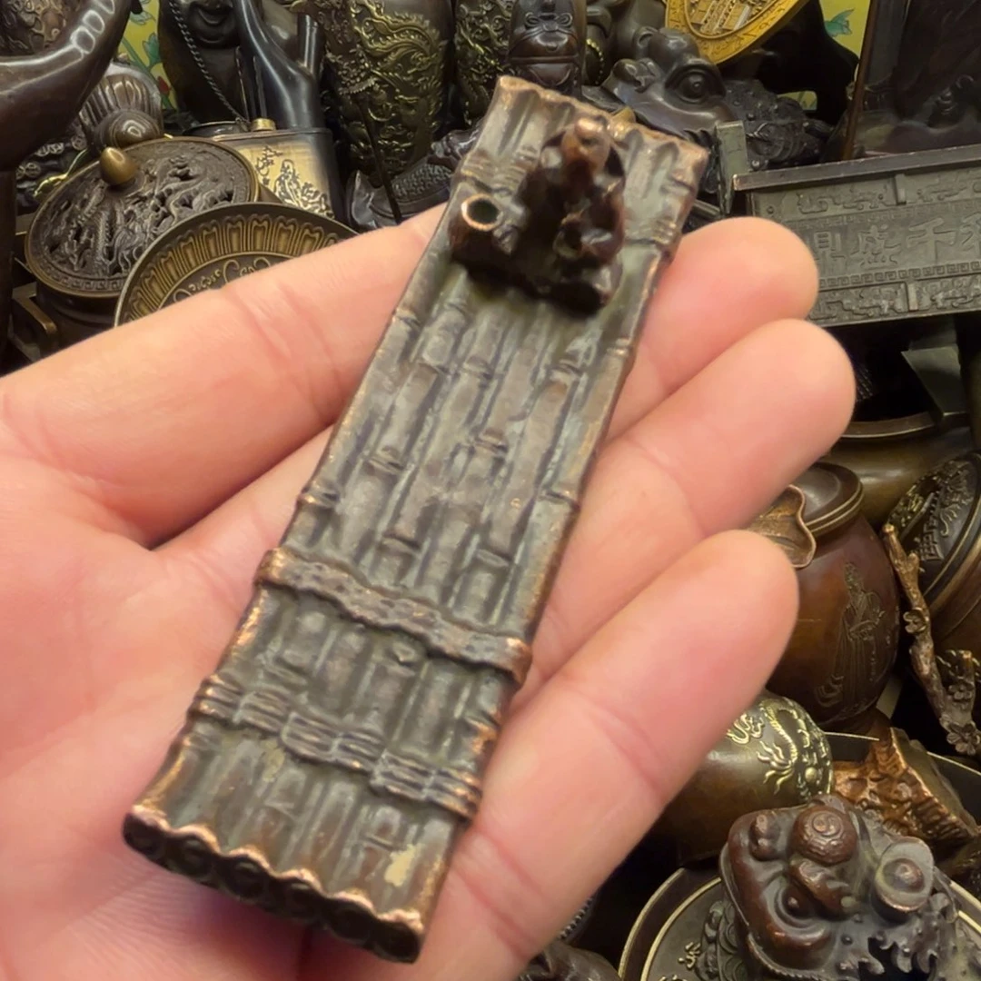 铜摆件欢迎欢迎你