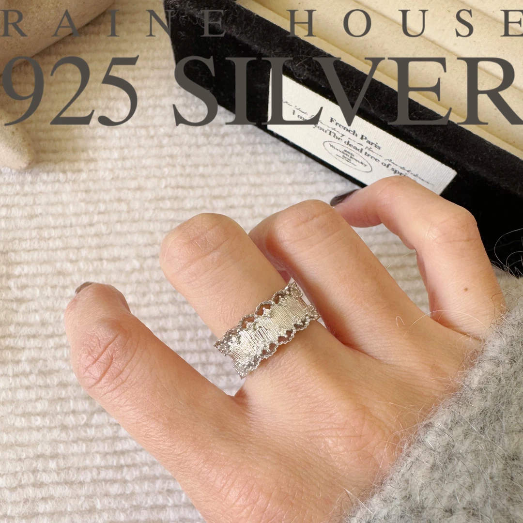 925银戒指 【镜厅】S925银轻奢精工开口戒指