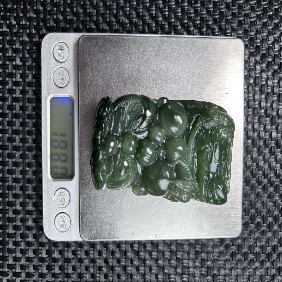 和田玉碧玉龙藏级富贵如意手把件多样款式