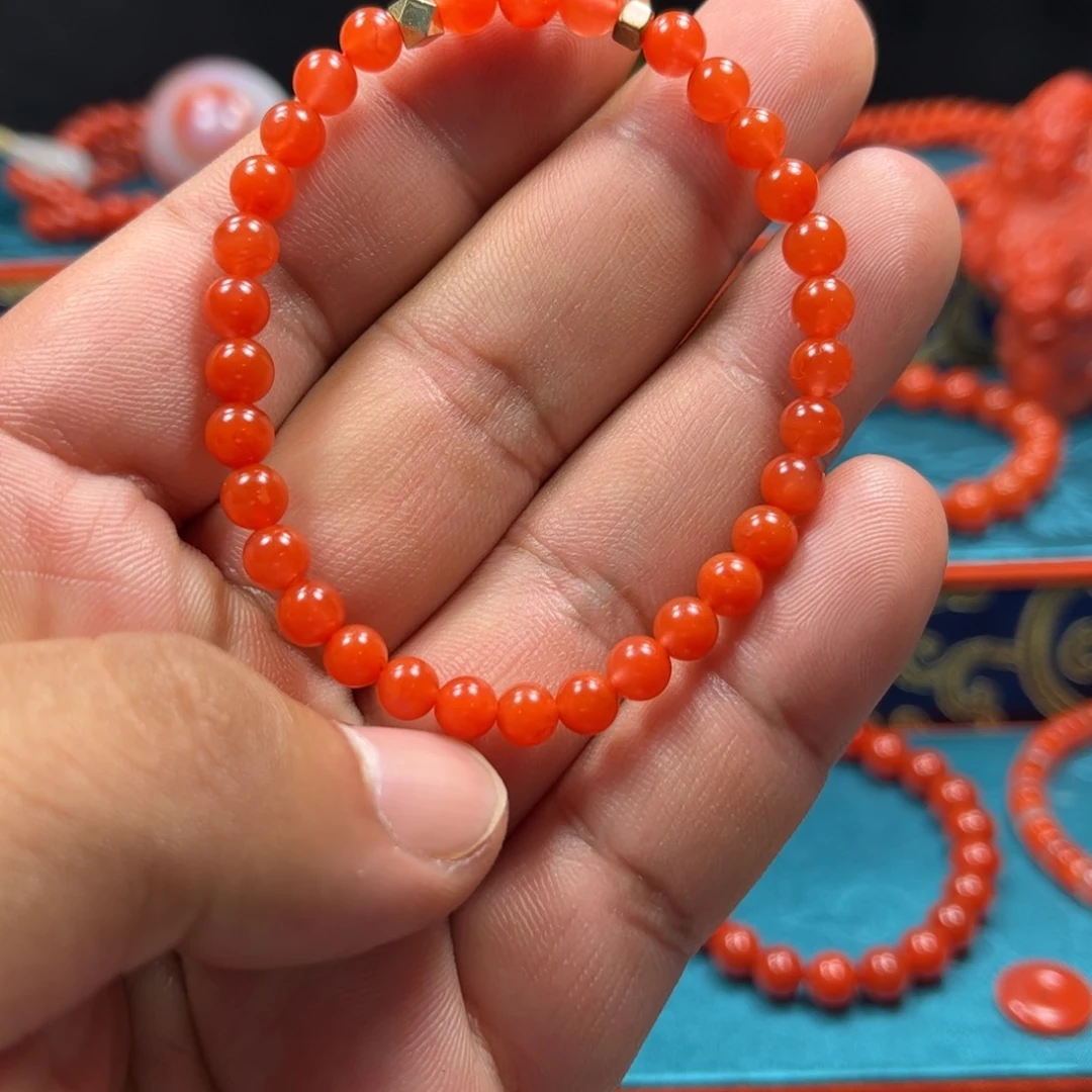 南红玛瑙未镶嵌手串