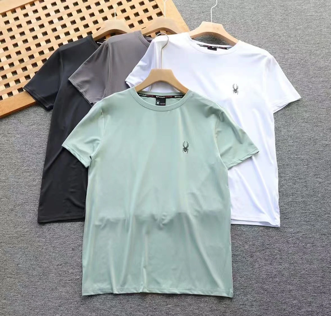 T恤男士运动时尚休闲夏季速干圆领纯色