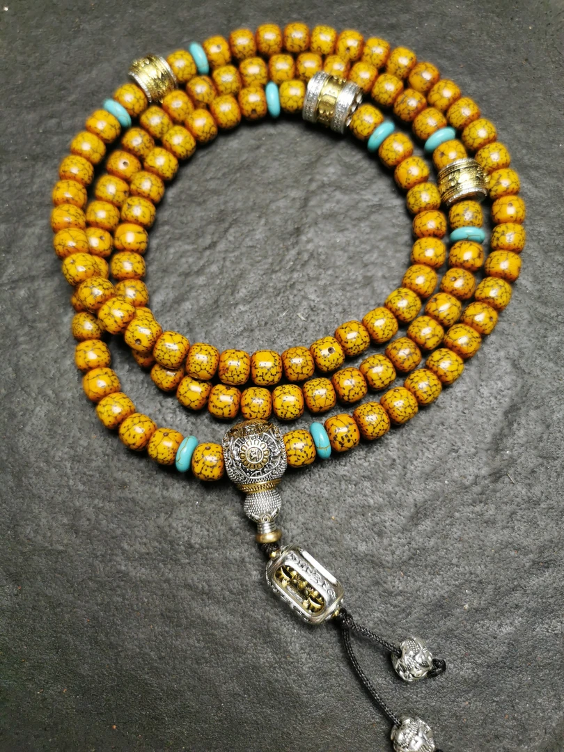 回流回血7+手盘老星月菩提108脖挂