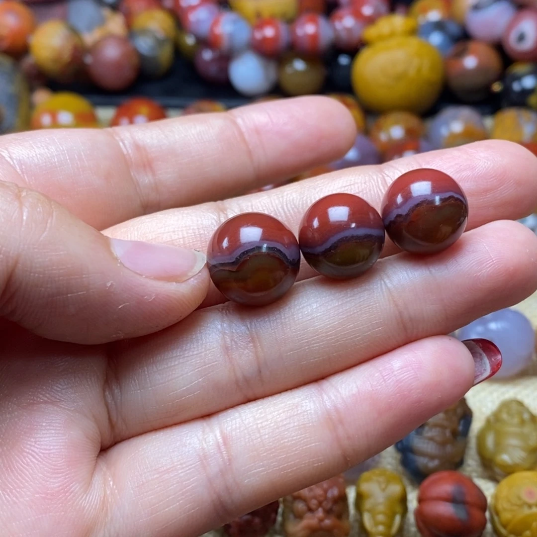 玛瑙/玉髓战国红玛瑙未镶嵌仁*