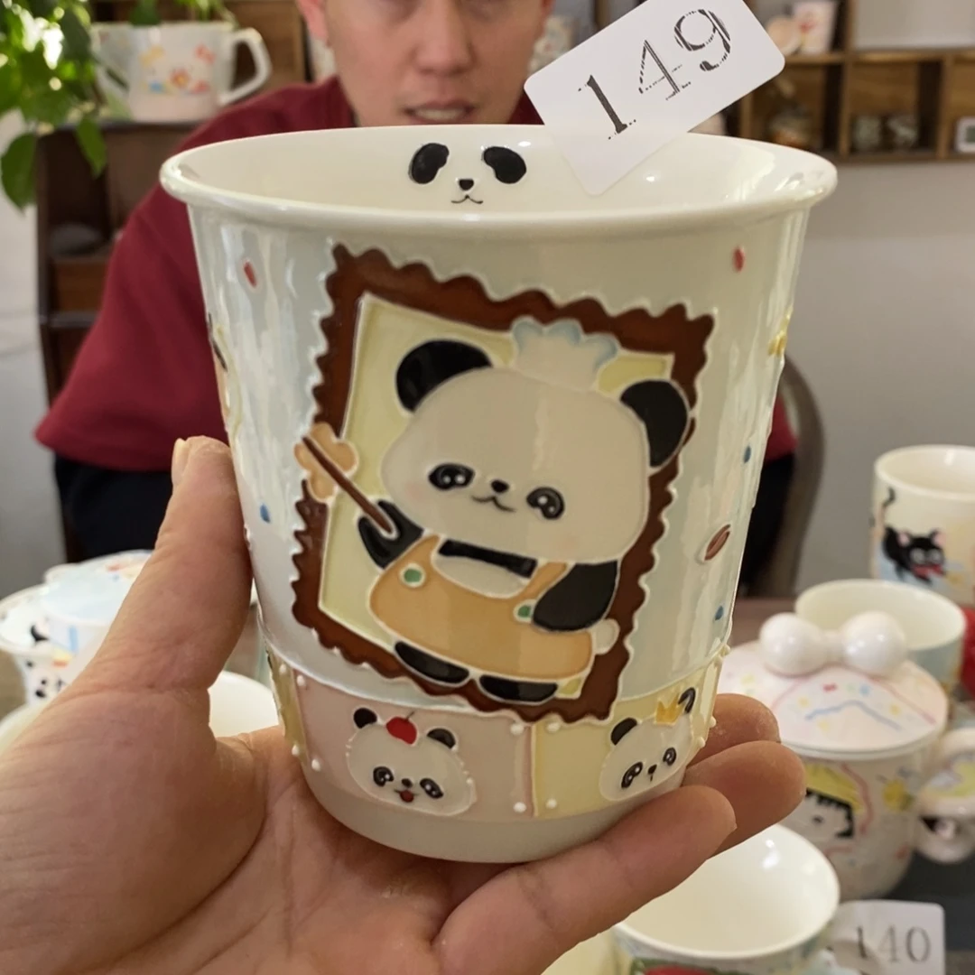瓷片景德镇釉下彩手绘