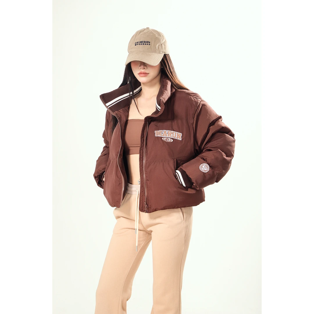 灰尘邓邓 宽松棉服女保暖面包服外套X23N7900