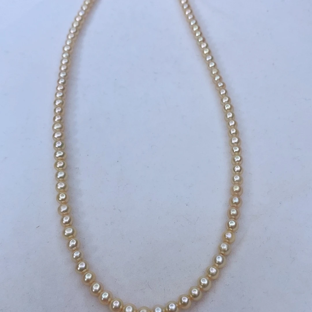 项链银S925镶嵌淡水珍珠是**姐