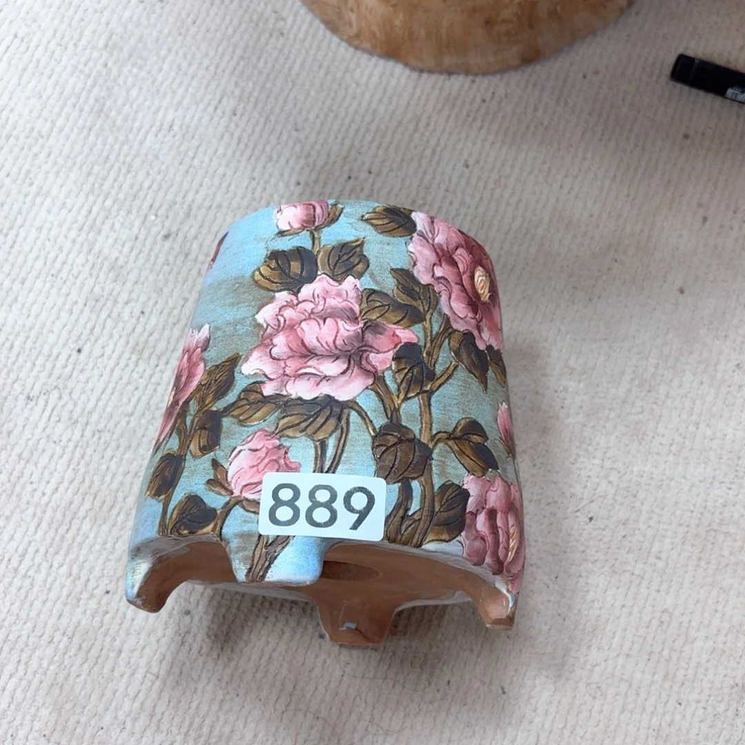 棣***贝紫砂花盆陶瓷多肉花盆精品