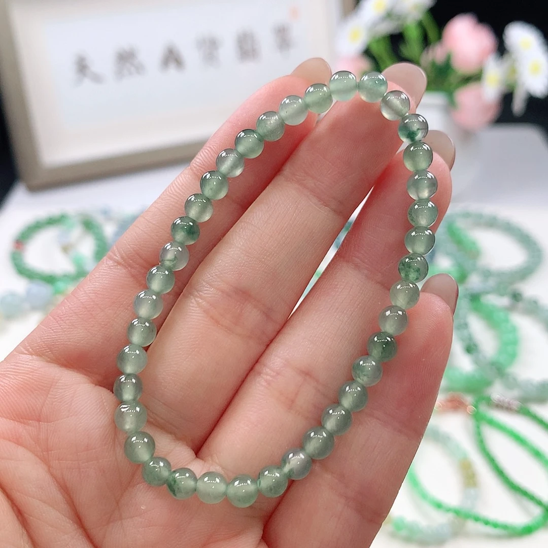 翡翠未镶嵌手链手链4.8mm
