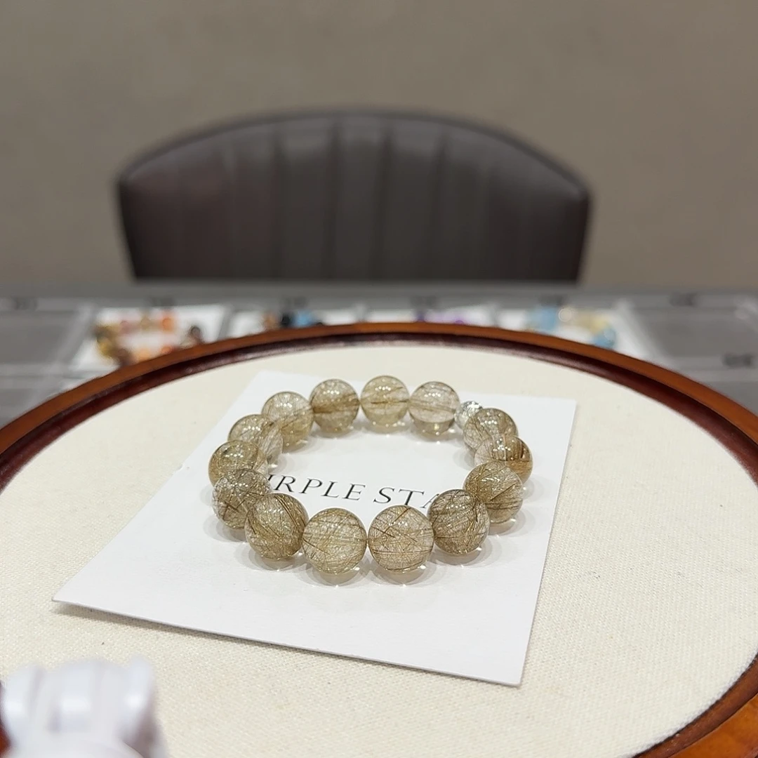 手链水晶银S925镶嵌银发晶设计手串