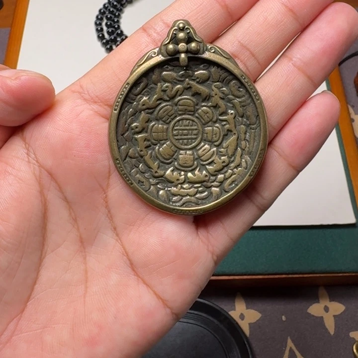 铜铁合金类铜菩提吊坠项链锁骨