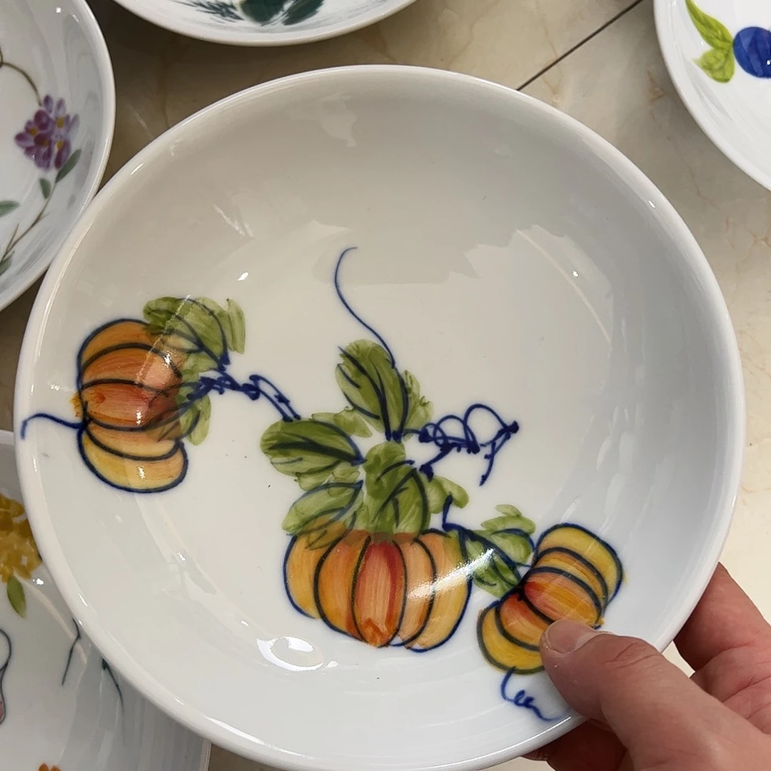 瓷片景德镇陶瓷手工手绘制作