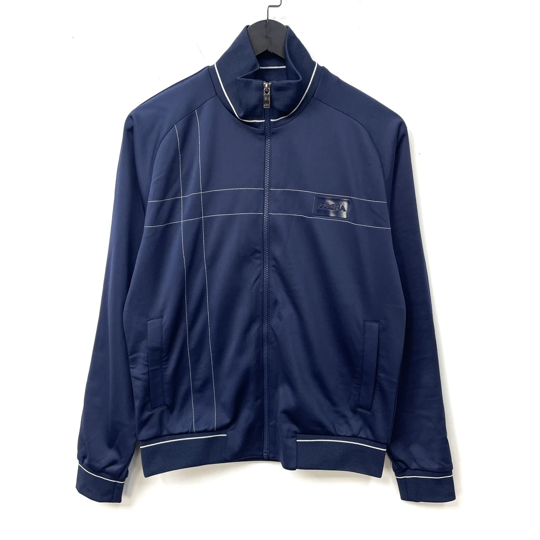 未使用 ZEGNA 杰尼亚  ZZ系列经典深蓝色藏青立领拉链外套