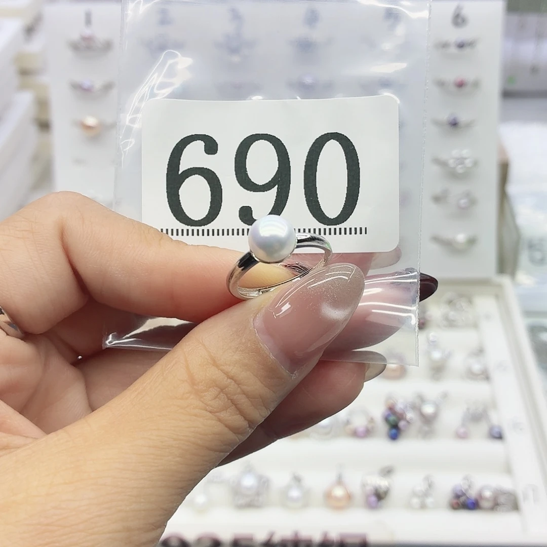 加***i珠宝奇石银S925镶嵌淡水珍珠699