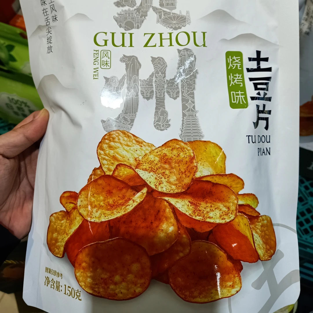 精零树土豆片烧烤味甜辣味150g