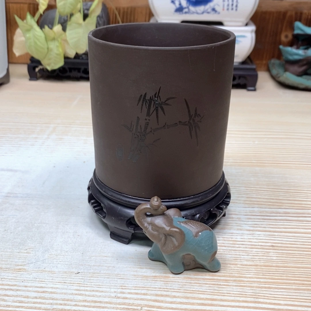 紫砂花盆陶瓷艺术花盆陶瓷