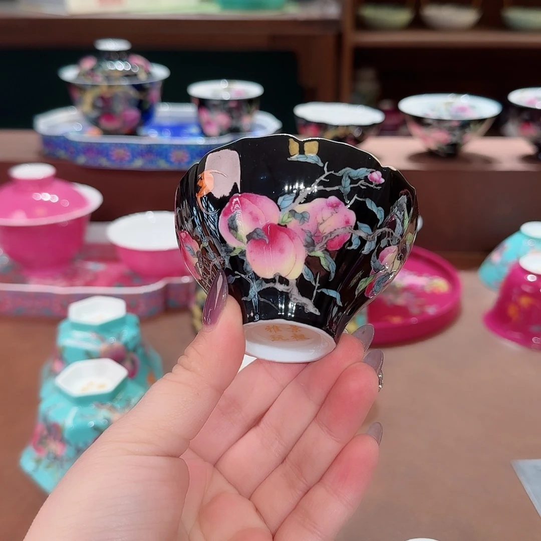 珐琅彩主人杯茶具套装