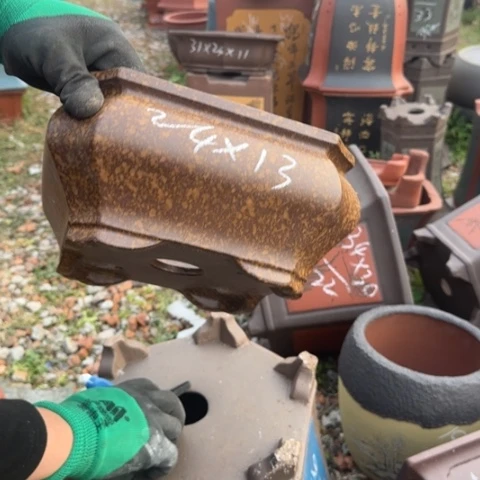 红陶紫砂花盆盆景盆栽