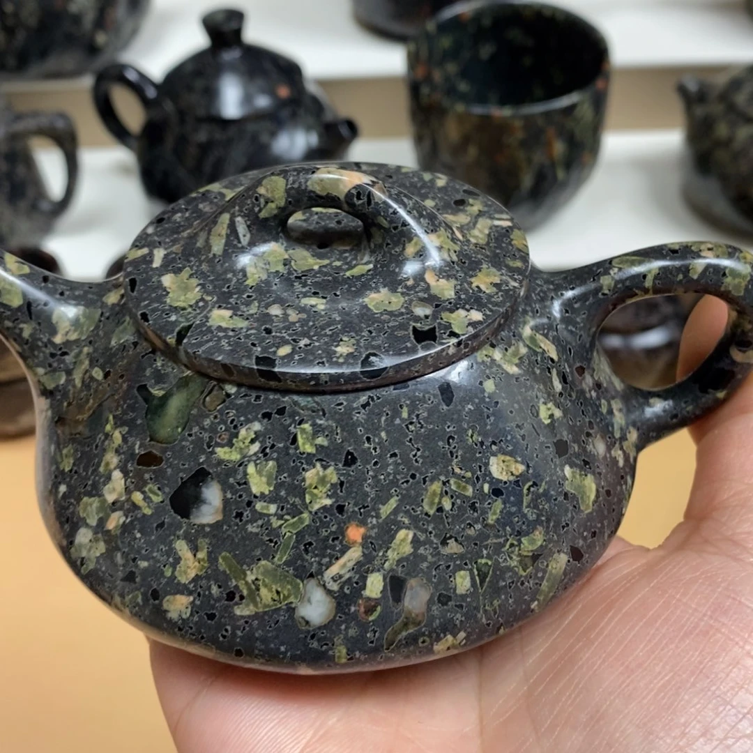 厌***言玉福茶具瓷安山玉