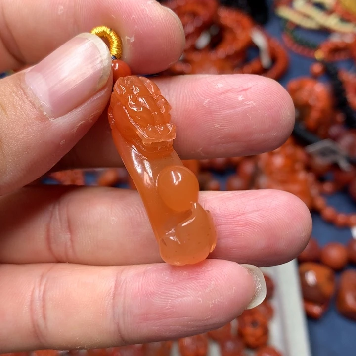 南红玛瑙未镶嵌吊坠(不含链)