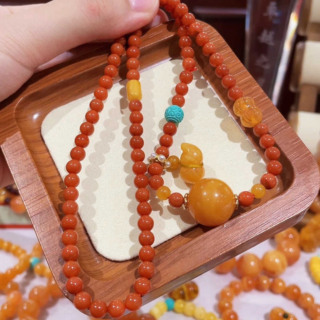 蜜蜡未镶嵌手链手串