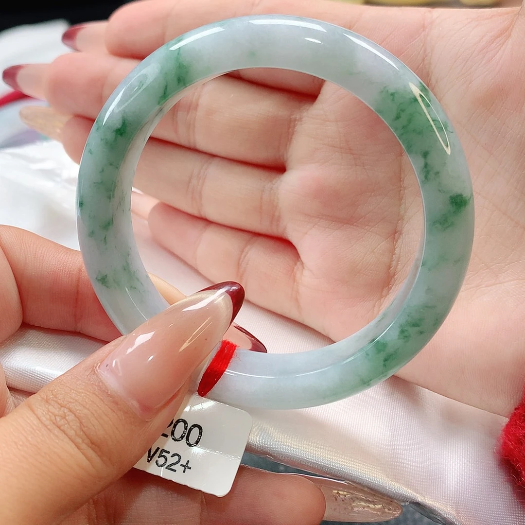 翡翠未镶嵌手镯缅甸天然翡翠