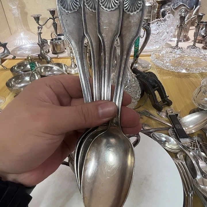 金***兔贵金属欧洲中古老物件勺子