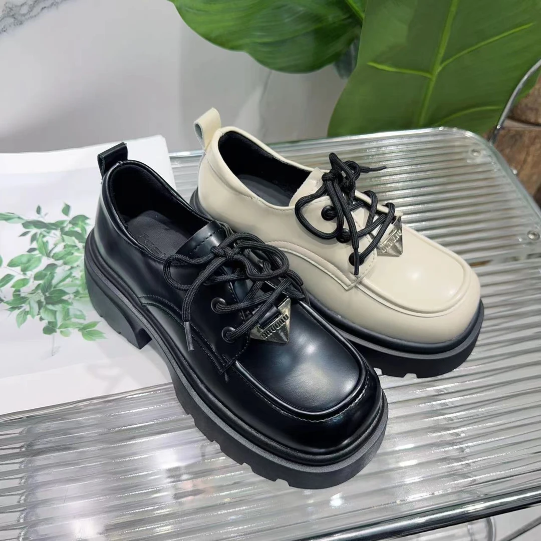 春季时尚小皮鞋英伦风软底舒适百搭款乐福单鞋88612