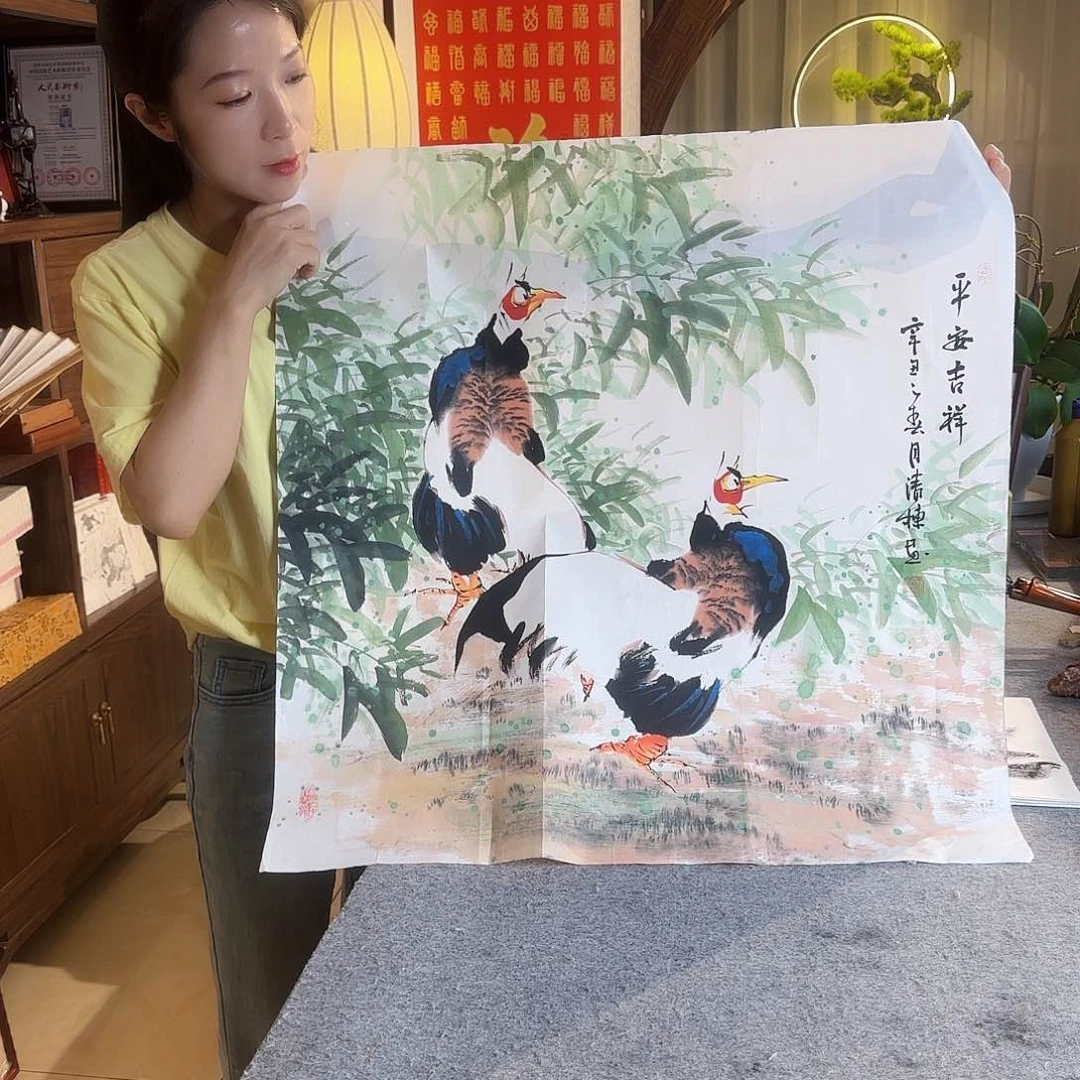 国画张清栋老师斗方