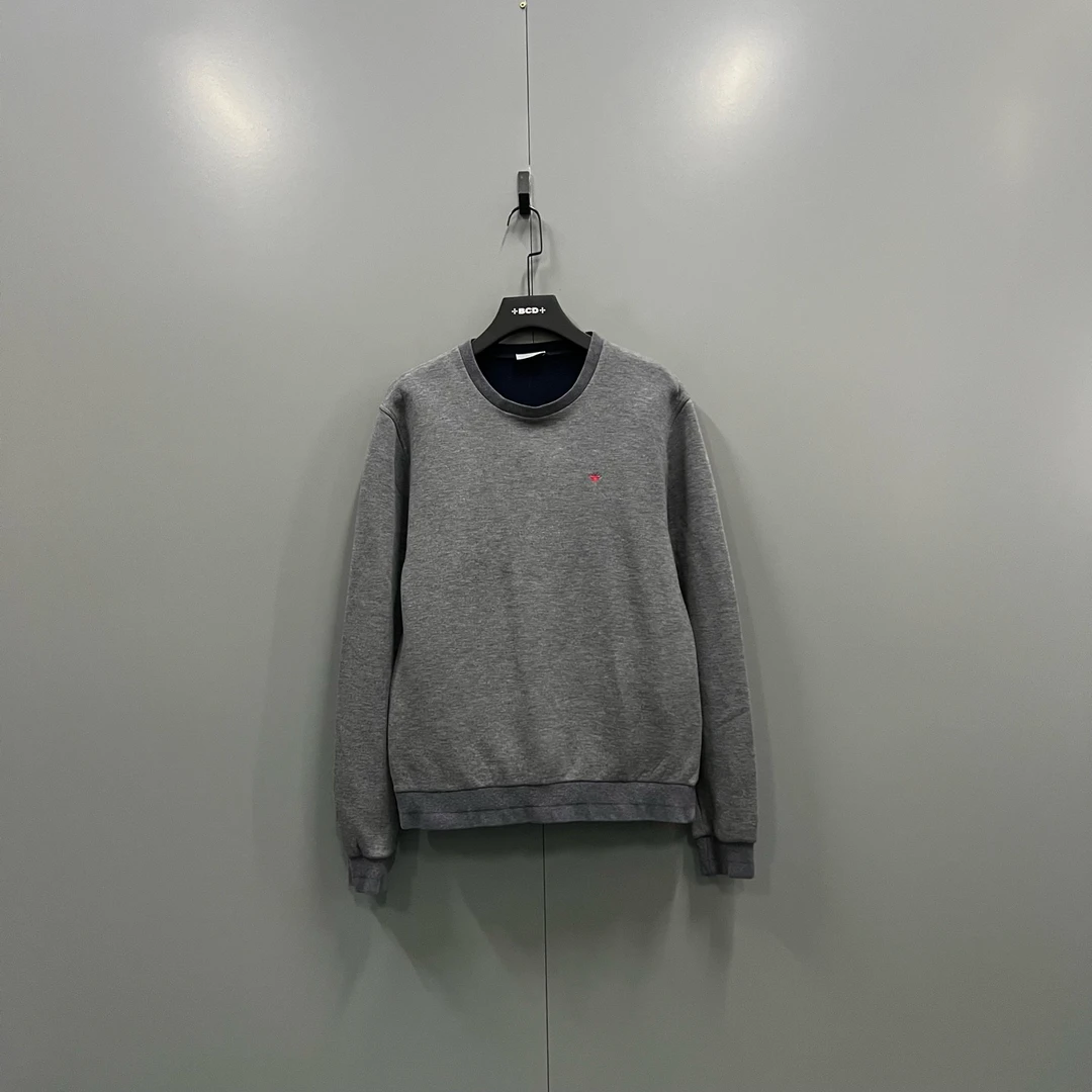 95新 DIOR/迪奥 jp926 609241 灰色小蜜蜂刺绣卫衣 M