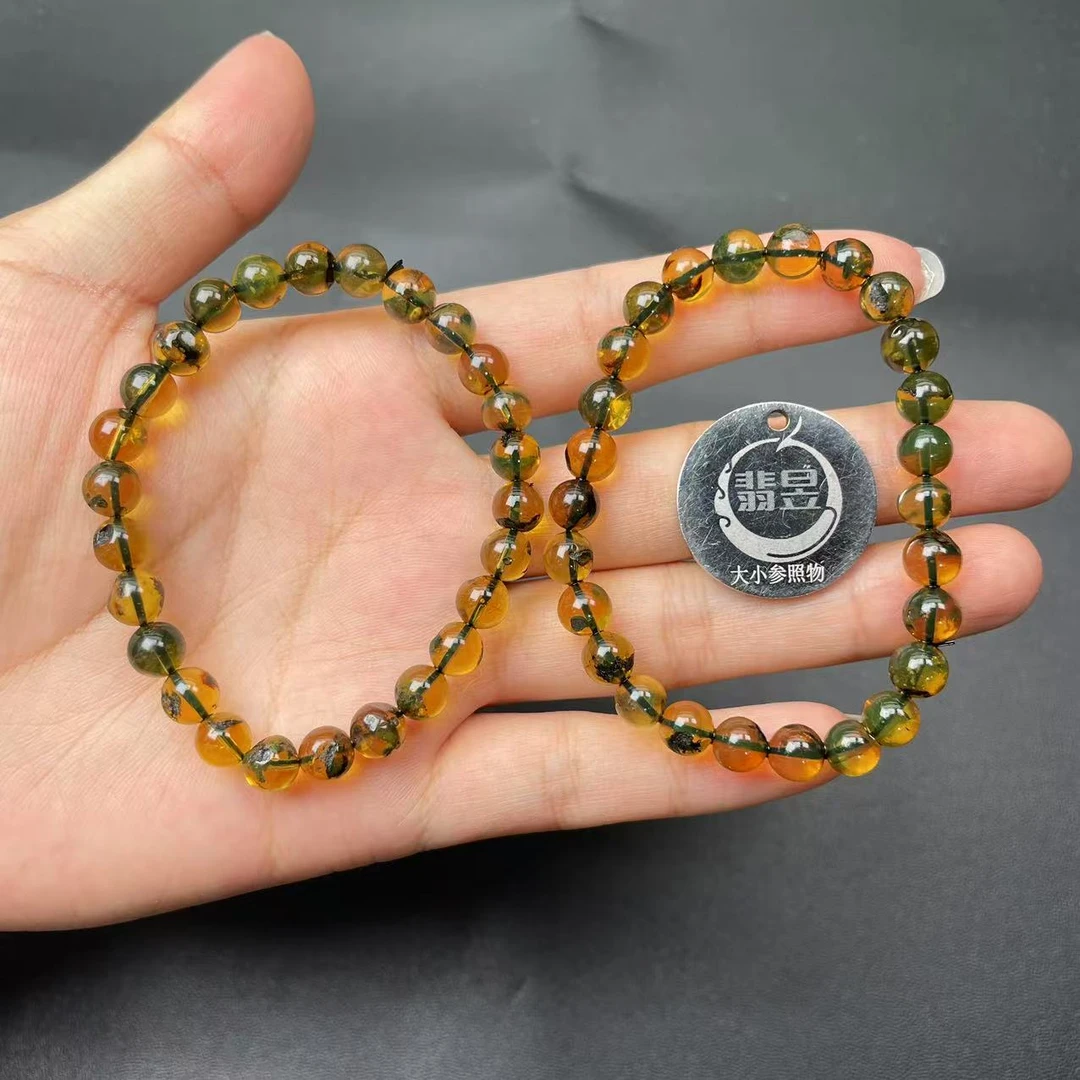 翡昱-N5-37262-711-琥珀手串/约6+/约26颗/多样性发其一-C
