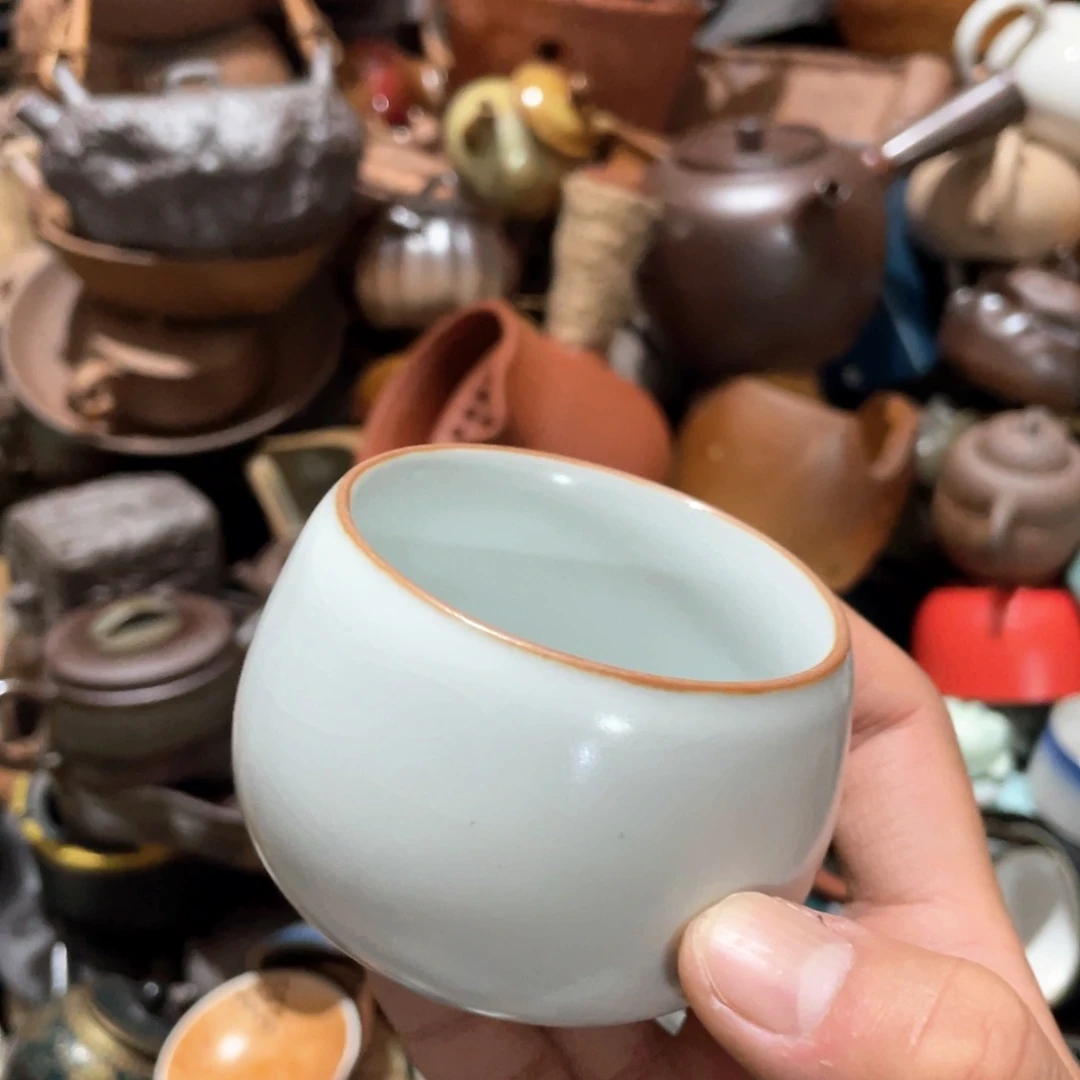 瓷片原矿绿植装饰小白泥一套