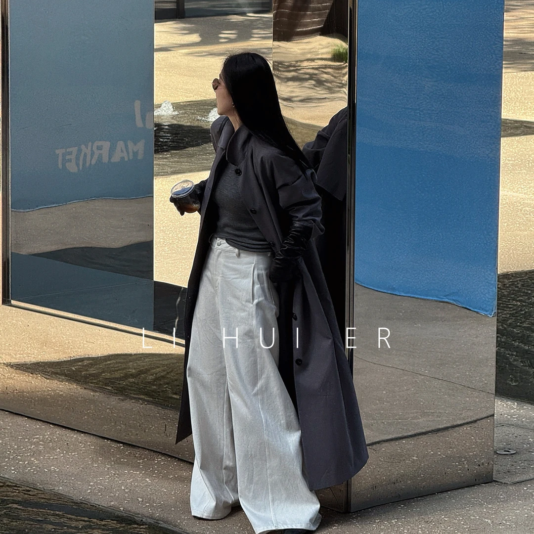 LiHuiEr李慧儿【对白】2025秋季新款百搭白色牛仔裤HNE071