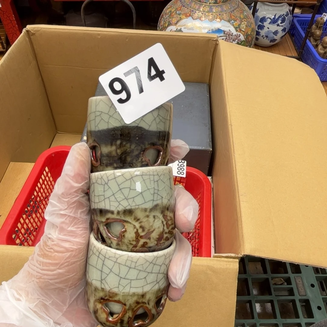 瓷片摆件工艺品摆件666