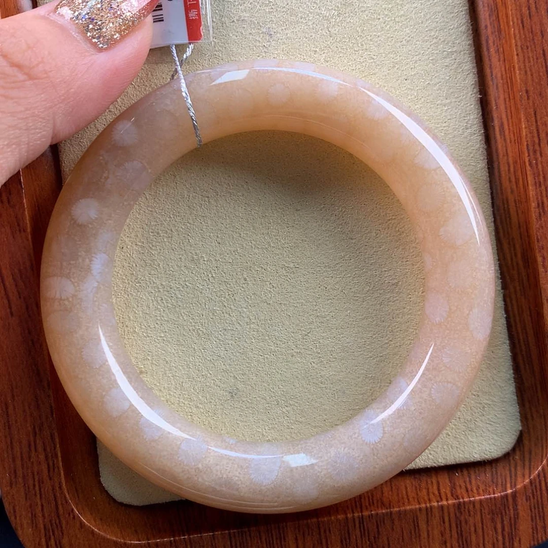 【闪购商品】硅化珊瑚（珊瑚玉）手镯未镶嵌17号51.4圈