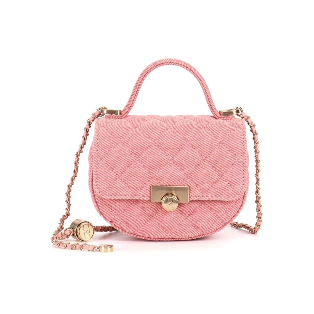 ELLE2025欧若风小香风时尚百搭小众单肩腋下包牛仔斜跨肩背24323