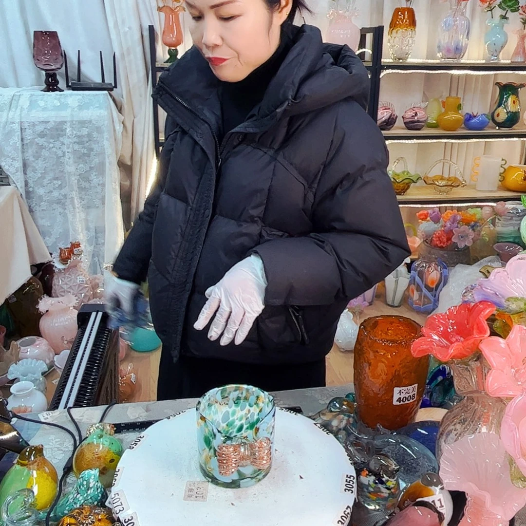 瓶家悦美居琉璃摆件不完美