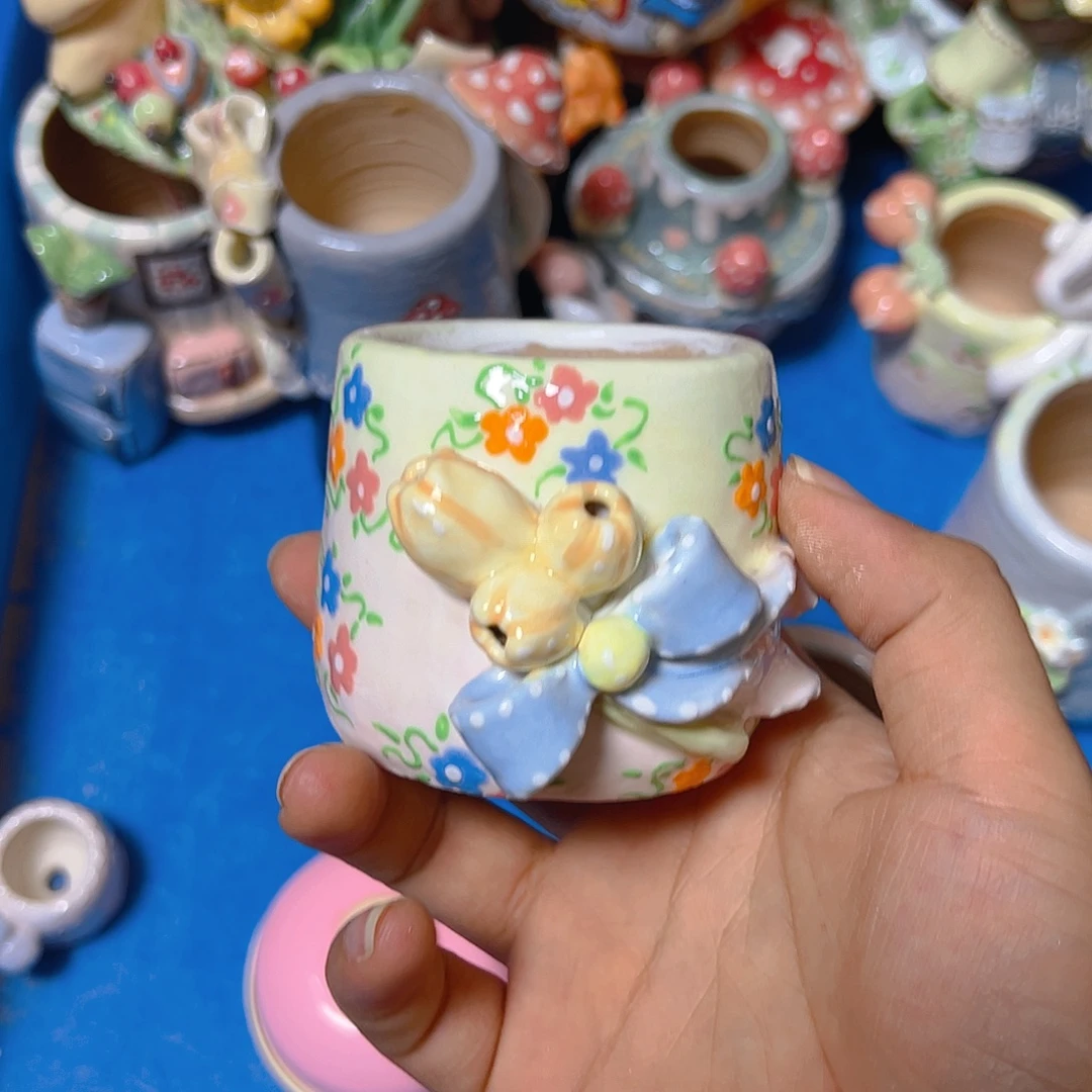 小****老梧家的手工多肉花盆