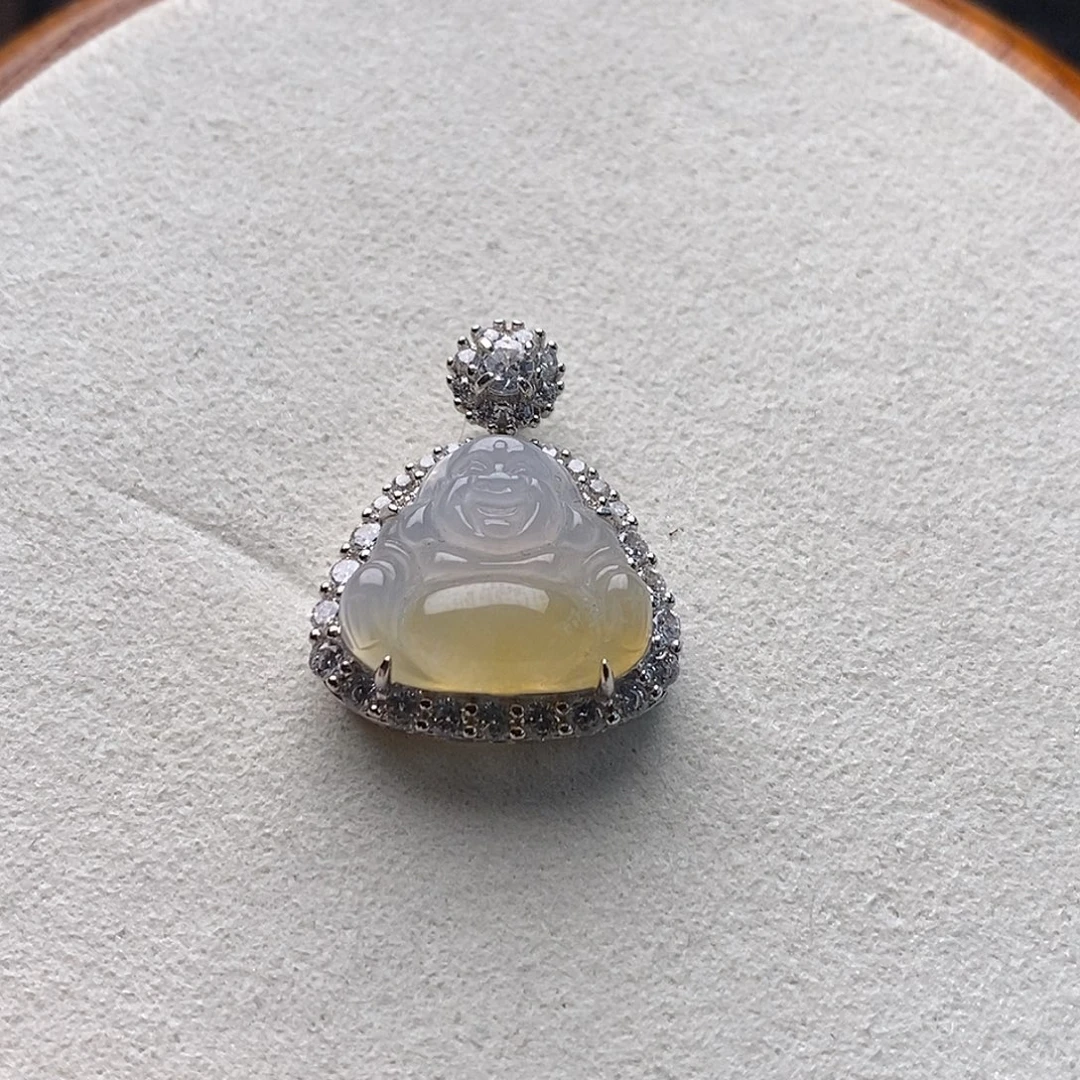 翡翠银S925镶嵌颈饰