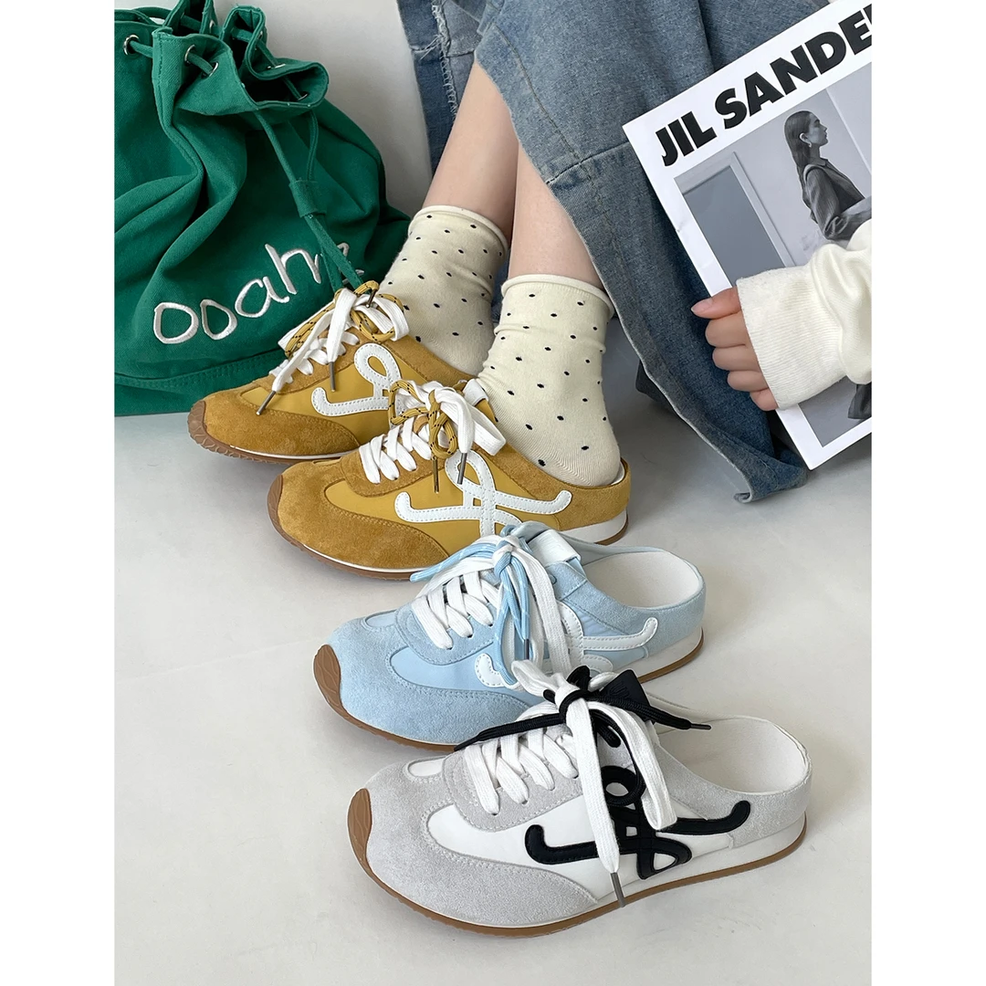 25夏【小罗半托】必入极简轻薄半托透气板鞋韩版潮时尚百搭休闲ins